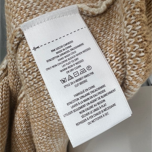 Current Elliott The Oversized Cardigan Camel Cream Leopard Print Nursing Size L - Picture 7 of 10